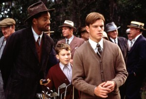 LEGEND OF BAGGER VANCE, Will Smith, J. Michael Moncrief, Matt Damon, 2000